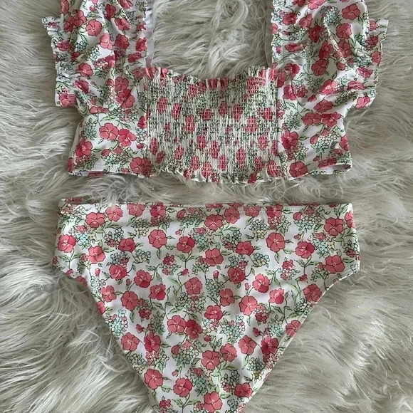 JANIE and JACK  floral swimsuit size 16 - Picture 3 of 3